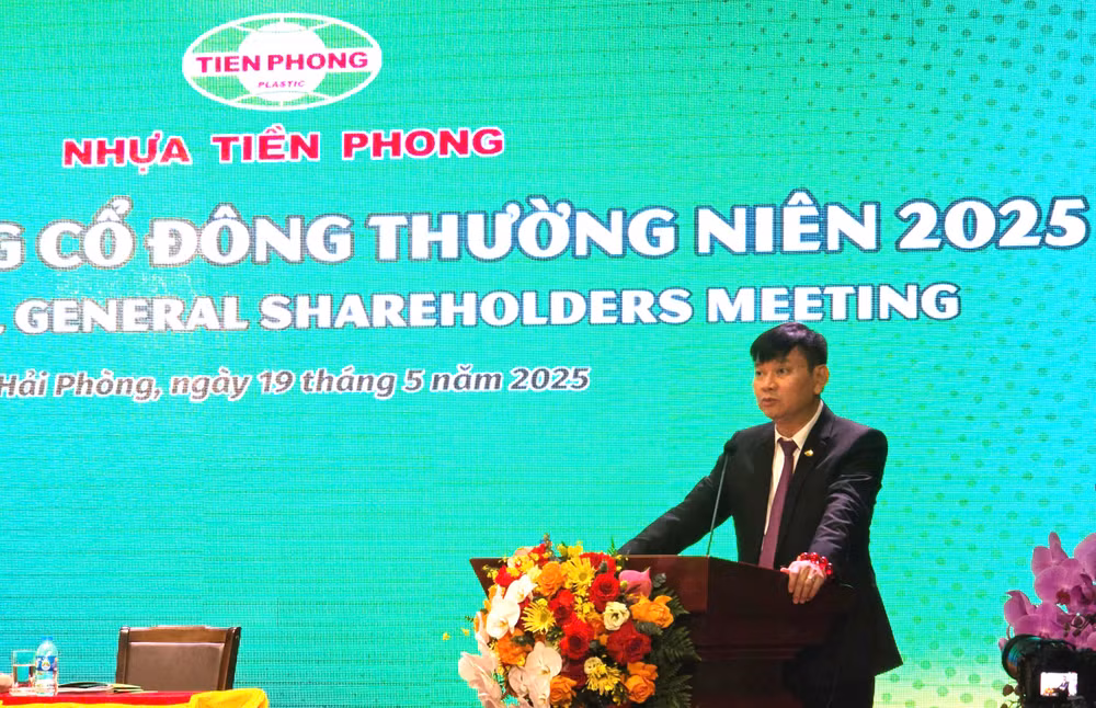 Ông Đặng Quốc Dũng, Chủ tịch Hội đồng quản trị Công ty Nhựa Tiền Phong.