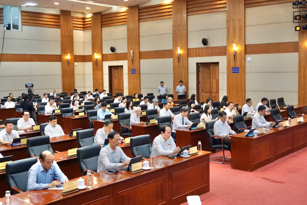 Các đại biểu dự kỳ họp.