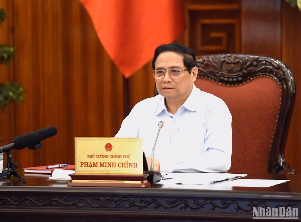 Thủ tướng Phạm Minh Chính phát biểu chỉ đạo hội nghị.