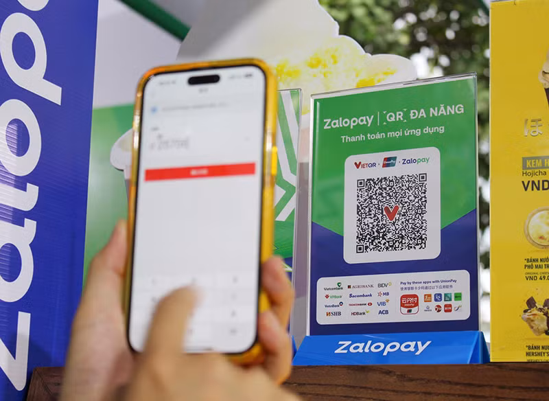 Mã Zalopay QR Đa Năng phiên bản quốc tế. Ảnh: Zalopay Mã Zalopay QR Đa Năng phiên bản quốc tế. Ảnh: Zalopay