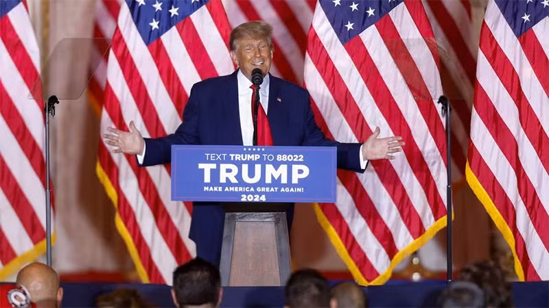 Ông Trump tuyên bố kế hoạch chạy đua vào Nhà trắng năm 2024. (Ảnh: Reuters)