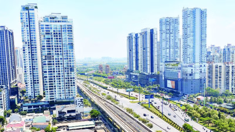 Một góc đô thị thành phố Thủ Đức, Thành phố Hồ Chí Minh. (Ảnh: Quang Quý)