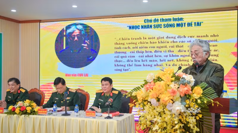 Nhà văn Chu Lai chia sẻ tâm huyết về đề tài người lính và chiến tranh cách mạng.