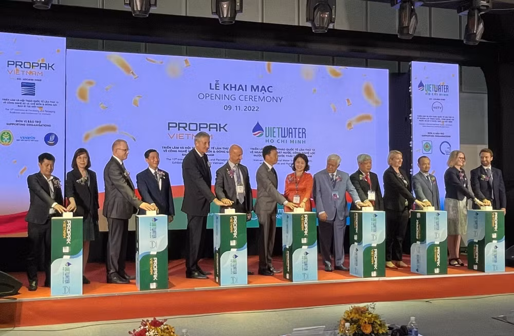 Khai mạc triển lãm ProPak Vietnam 2022 và Vietwater 2022.