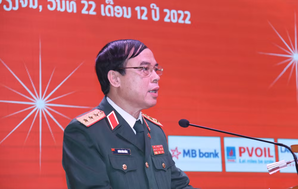 Thượng tướng Lương Đình Hồng phát biểu tại buổi gặp mặt. (Ảnh: Hải Tiến) Thượng tướng Lương Đình Hồng phát biểu tại buổi gặp mặt. (Ảnh: Hải Tiến)