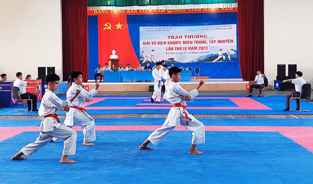 Các vận động viên sổi nổi tranh tài tại giải.