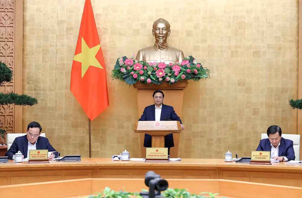 Thủ tướng Phạm Minh Chính chủ trì phiên họp. 