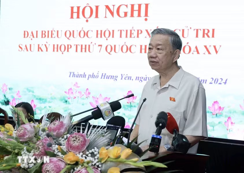Chủ tịch nước Tô Lâm phát biểu. Chủ tịch nước Tô Lâm phát biểu.