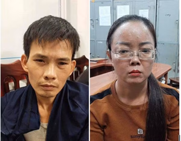Đối tượng Bùi Tiến Hải và Lê Hồng Vân.