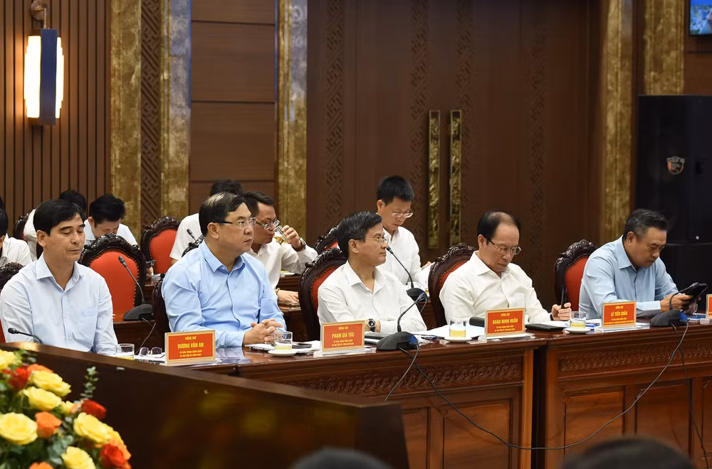 Đại diện các tỉnh, thành phố vùng Đồng bằng sông Hồng tham dự Hội nghị lần thứ tư Hội đồng điều phối vùng Đồng bằng sông Hồng.