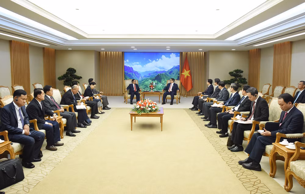 Quang cảnh buổi tiếp.