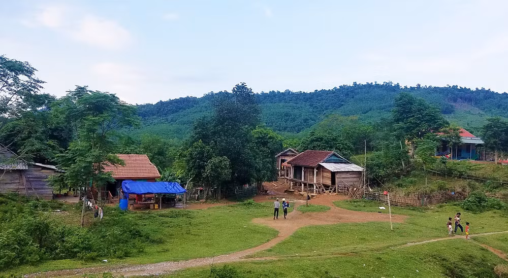 Một góc bản Cáo, xã Lâm Hóa, huyện Tuyên Hóa (Quảng Bình).