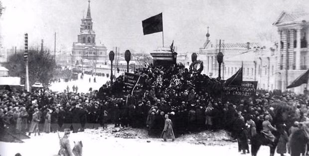 Không khí Cách mạng Tháng Mười ở Yekaterinburg (thành phố chính ở miền trung Nga, phía đông dãy núi Uran). (Ảnh: Tư liệu/TTXVN phát)