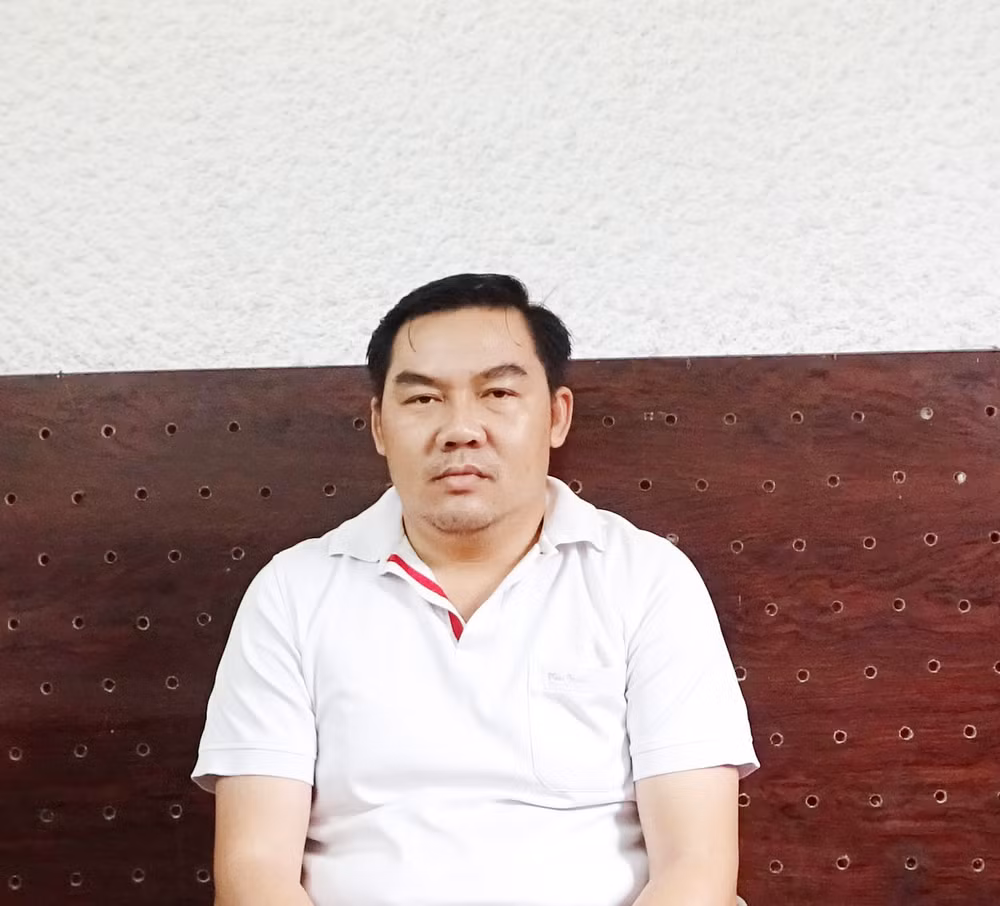 Nguyên tại cơ quan công an. (Ảnh: Công an Cần Thơ cung cấp).