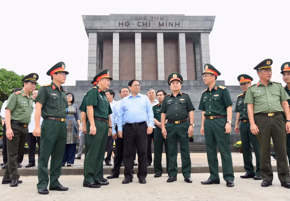 Thủ tướng Phạm Minh Chính kiểm tra công tác tu bổ định kỳ Công trình Lăng Chủ tịch Hồ Chí Minh