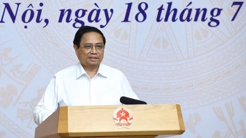 Thủ tướng Phạm Minh Chính phát biểu ý kiến chỉ đạo Hội nghị.