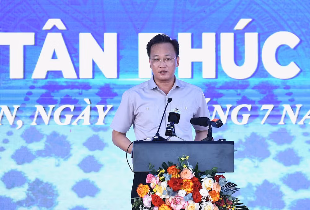 Bí thư Tỉnh ủy tỉnh Hưng Yên Nguyễn Hữu Nghĩa phát biểu.