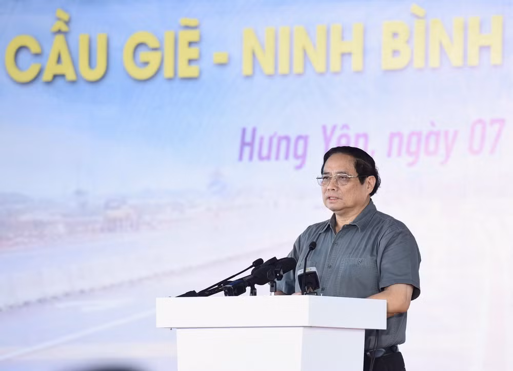 Thủ tướng Phạm Minh Chính phát biểu tại Lễ khánh thành.