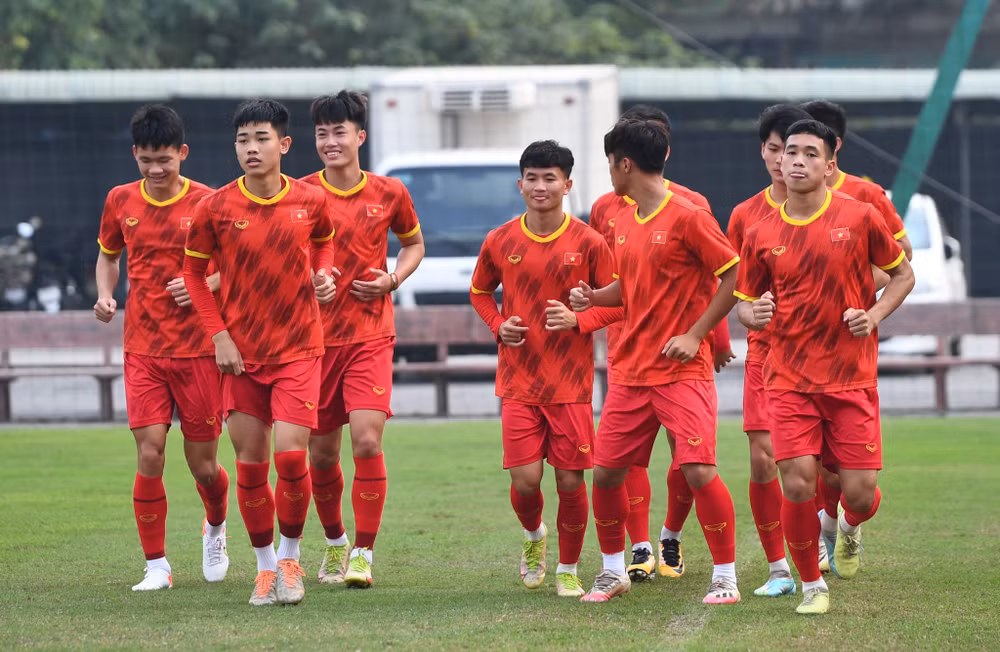 Các cầu thủ U20 Việt Nam có tinh thần tốt trước ngày khởi hành. (Ảnh: VFF) Các cầu thủ U20 Việt Nam có tinh thần tốt trước ngày khởi hành. (Ảnh: VFF)