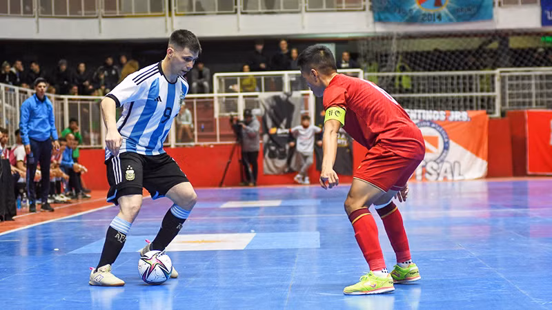 Đội tuyển futsal Argentina hiện đứng hạng 4 thế giới sau Brazil, Bồ Đào Nha và Tây Ban Nha. (Ảnh: VFF)