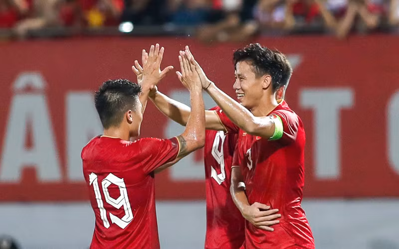 Đội tuyển Việt Nam giành 2 chiến thắng trong dịp FIFA Days tháng 6. (Ảnh: VFF)