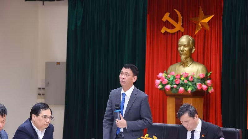 Đại biểu tham luận tại Hội thảo. Đại biểu tham luận tại Hội thảo.