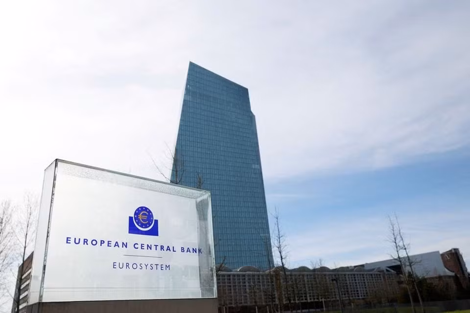 Trụ sở chính của Ngân hàng Trung ương châu Âu (ECB) ở Frankfurt, Đức ngày 16/3/2023. (Ảnh: Reuters)