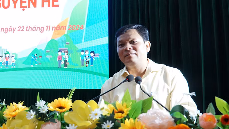 Đồng chí Nguyễn Đức Tuy phát biểu tại buổi lễ. Đồng chí Nguyễn Đức Tuy phát biểu tại buổi lễ.