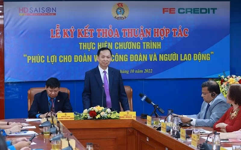 Phó Thống đốc Thường trực Ngân hàng Nhà nước Đào Minh Tú phát biểu tại buổi lễ.