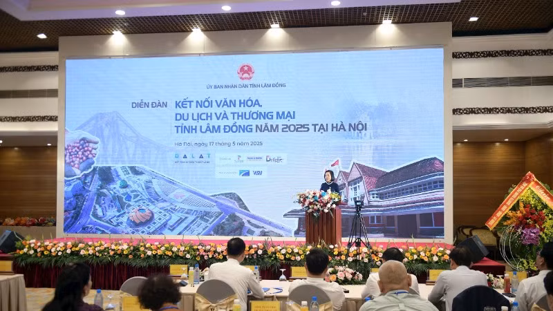 Diễn đàn kết nối văn hóa-du lịch-thương mại tỉnh Lâm Đồng năm 2025 tại Hà Nội.