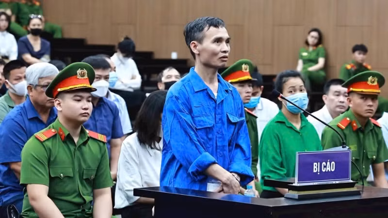 Bị cáo Lưu Anh Tuấn tại tòa.