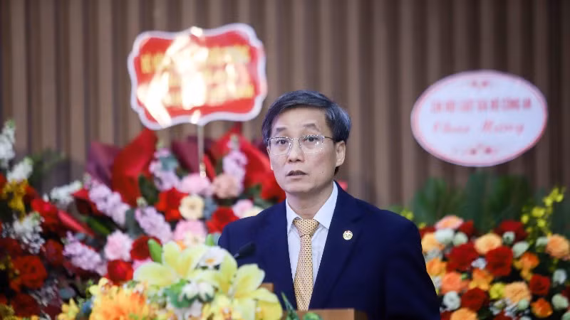 Chủ tịch Hội Luật gia Việt Nam Nguyễn Khánh Ngọc phát biểu tại buổi lễ. Chủ tịch Hội Luật gia Việt Nam Nguyễn Khánh Ngọc phát biểu tại buổi lễ.