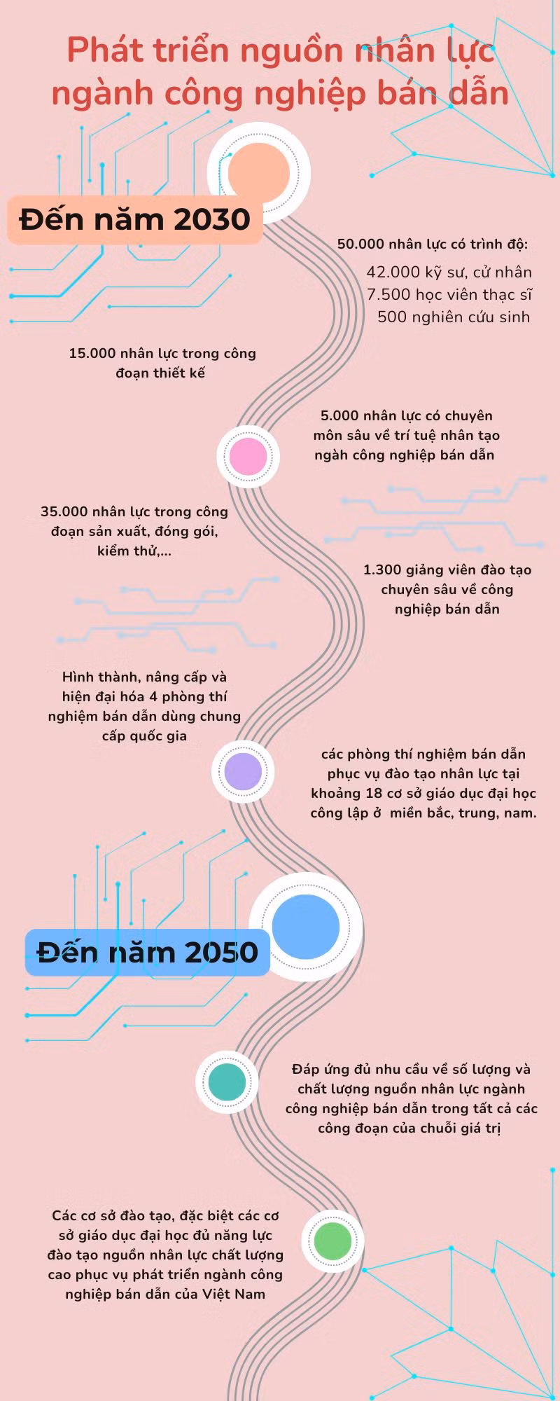 [Infographics] Phát triển nhân lực ngành công nghiệp bán dẫn ảnh 1