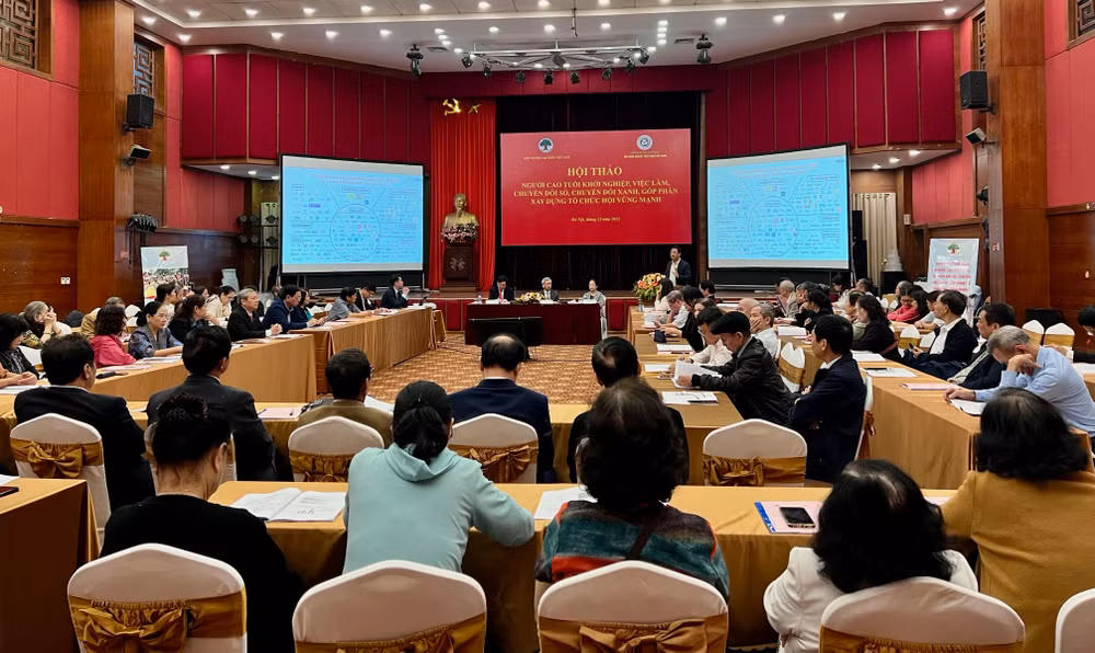 Hội thảo "Người cao tuổi khởi nghiệp, việc làm, chuyển đổi số góp phần xây dựng tổ chức hội vững mạnh"