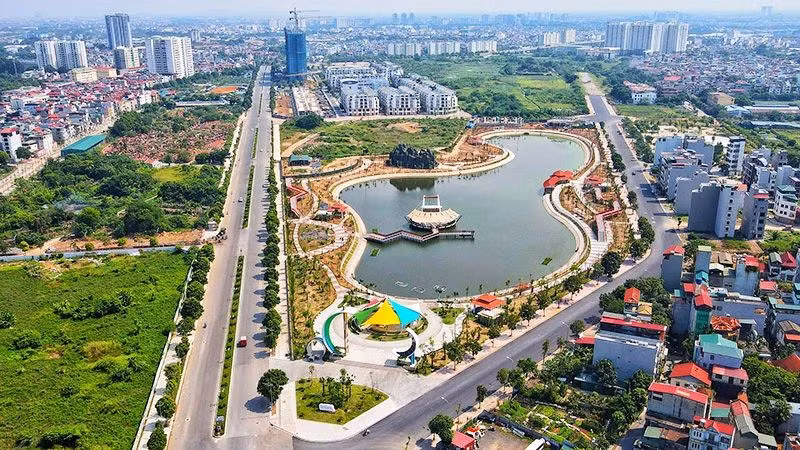 Công viên Ngọc Thụy (quận Long Biên) là 1 trong 9 công viên đã được hoàn thành theo Chương trình số 03 của Thành ủy Hà Nội.