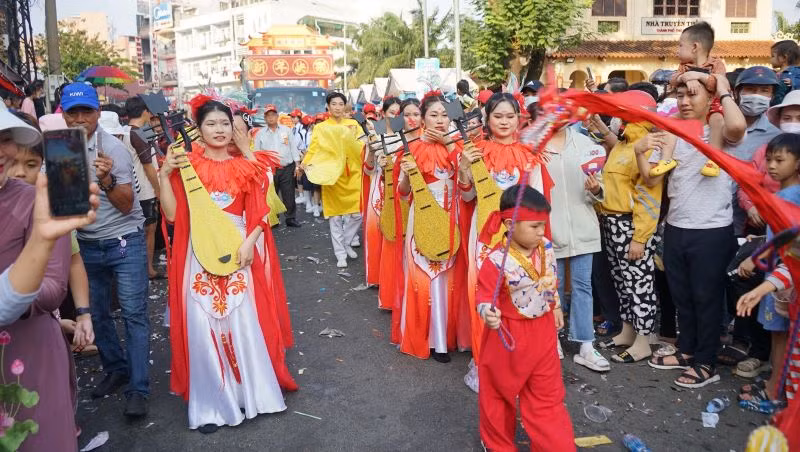Các hoạt động trong Lễ rước kiệu Bà.