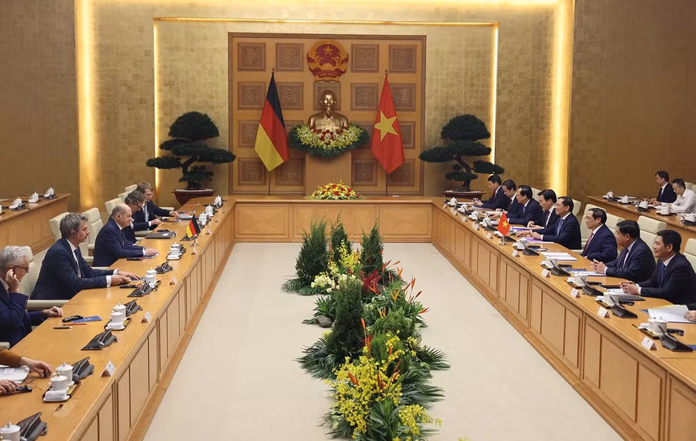 Quang cảnh buổi hội đàm.
