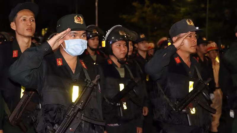 Chiến sĩ Công an tỉnh Đồng Nai tham dự lễ ra quân. Chiến sĩ Công an tỉnh Đồng Nai tham dự lễ ra quân.