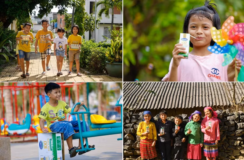 Quỹ sữa Vươn cao Việt Nam và Vinamilk đã mang đến nguồn dinh dưỡng cần thiết từ sữa cho gần 500.000 trẻ em có hoàn cảnh đặc biệt suốt 15 năm qua. Quỹ sữa Vươn cao Việt Nam và Vinamilk đã mang đến nguồn dinh dưỡng cần thiết từ sữa cho gần 500.000 trẻ em có hoàn cảnh đặc biệt suốt 15 năm qua.