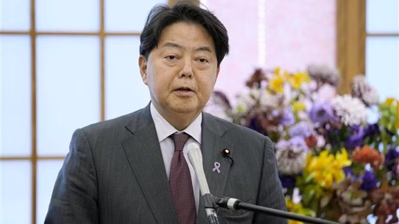 Bộ trưởng Ngoại giao Nhật Bản Hayashi Yoshimasa. (Ảnh: Kyodo/TTXVN)