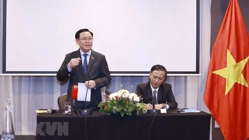 Chủ tịch Quốc hội Vương Đình Huệ làm việc tại Australia. (Ảnh minh họa: Doãn Tấn/TTXVN)