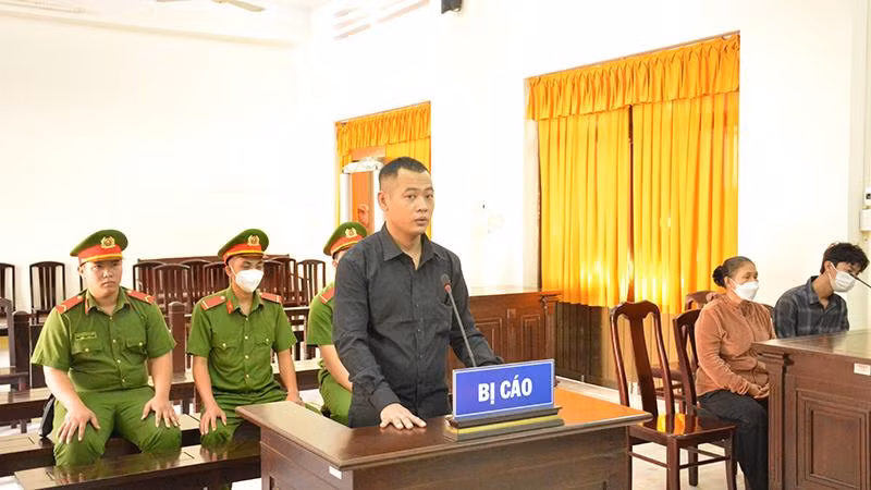 Bị cáo Nguyễn Văn G tại phiên tòa xét xử sơ thẩm Tòa án nhân dân tỉnh Kiên Giang.