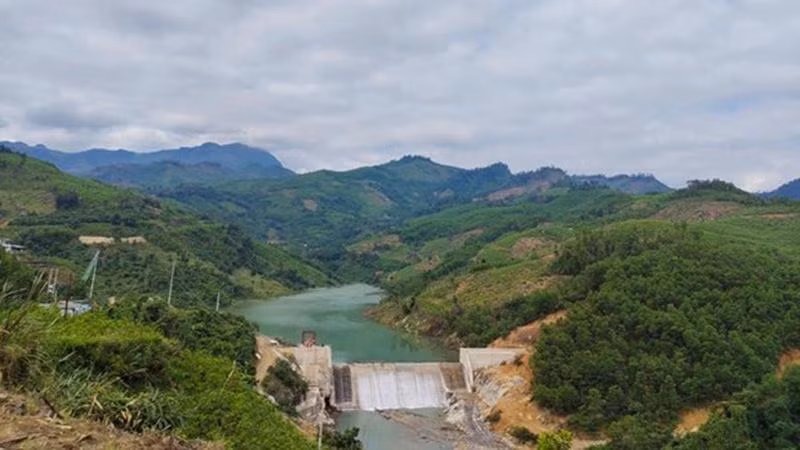 Hồ chứa của Thủy điện Kà Tinh 2. (Nguồn: TTXVN/Báo Quảng Ngãi)