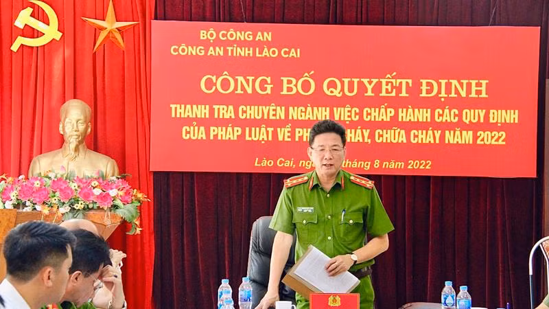 Công an Lào Cai sẽ tiến hành thanh tra 38 đơn vị về chấp hành pháp luật phòng cháy, chữa cháy.