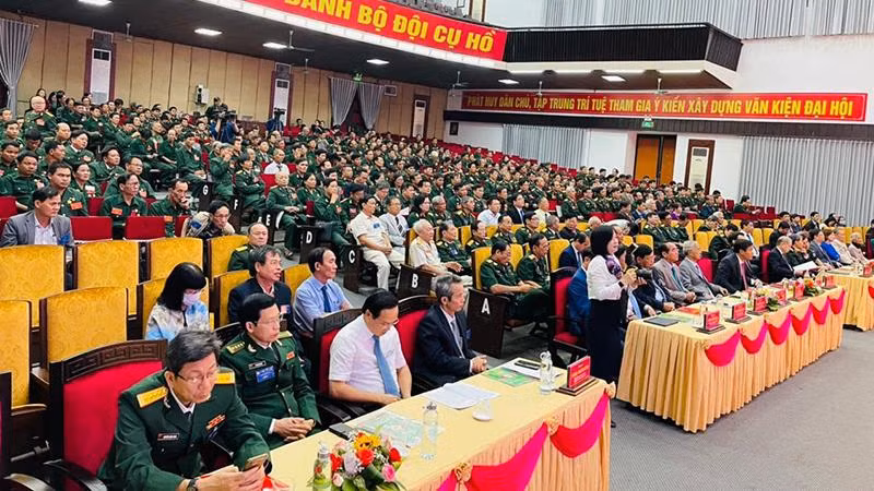 Toàn cảnh Đại hội đại biểu Cựu chiến binh tỉnh lần thứ VII, nhiệm kỳ 2022-2027.