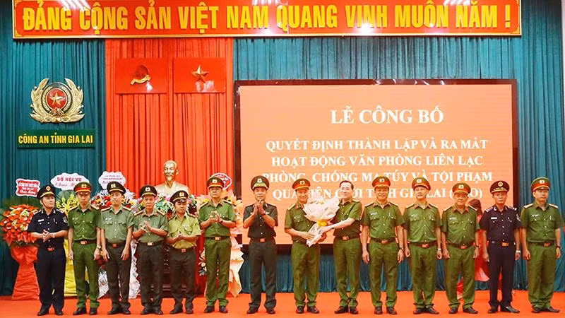 Ra mắt Văn phòng Liên lạc phòng, chống ma túy và tội phạm qua biên giới tỉnh Gia Lai.