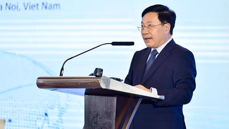 Phó Thủ tướng Phạm Bình Minh phát biểu tại sự kiện. Phó Thủ tướng Phạm Bình Minh phát biểu tại sự kiện.
