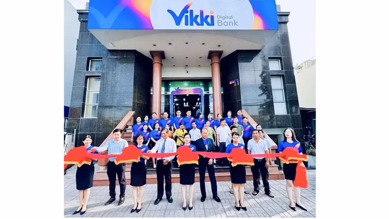 Lễ khai trương một Chi nhánh Ngân hàng số Vikki. 