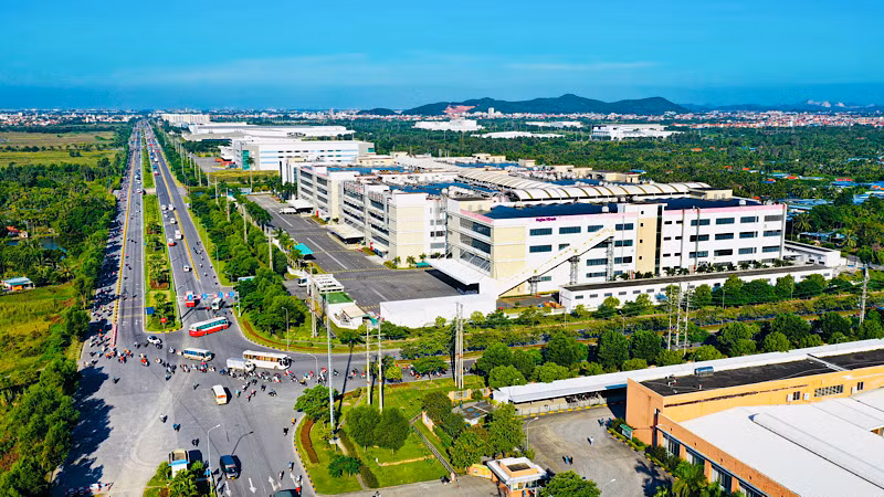 Khu đô thị công nghiệp VSIP trên địa bàn huyện Thủy Nguyên. Khu đô thị công nghiệp VSIP trên địa bàn huyện Thủy Nguyên.