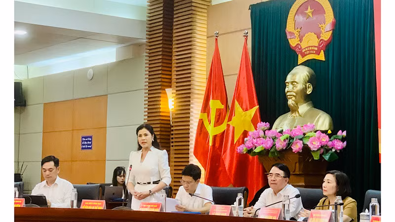 Giám đốc Sở Văn hóa-Thể thao Hải Phòng Trần Thị Hoàng Mai chia sẻ tại giao ban báo chí. Giám đốc Sở Văn hóa-Thể thao Hải Phòng Trần Thị Hoàng Mai chia sẻ tại giao ban báo chí.